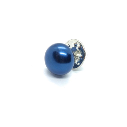 Vintage blue faux pearl - blue,
